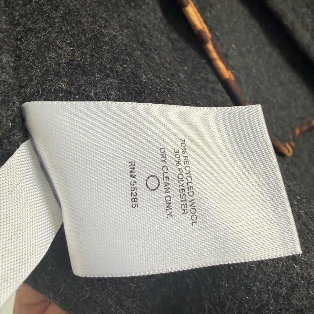 Express Double-Breasted Charcoal Gray Blazer with Gold Buttons - Picture 5 of 6